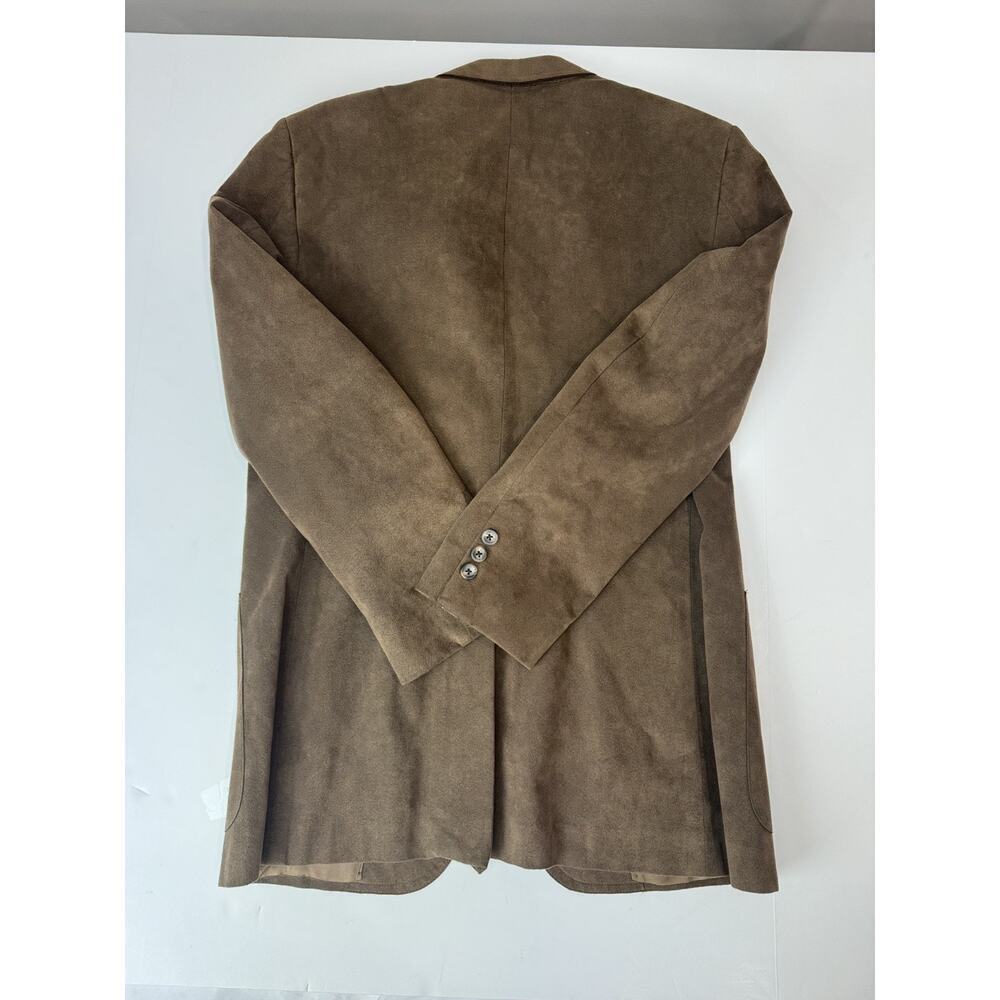 Vintage Marshall Field & Company Microsuede Blazer Brown USA Measures Men's 42 - Picture 2 of 12